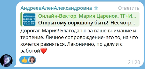 Нейродвиж-ЛП-14, личное сопровождение 2, Алена Андреева